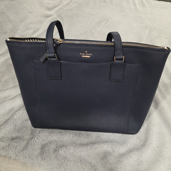 Kate Spade Navy Blue Tote Bag - Picture 1 of 14